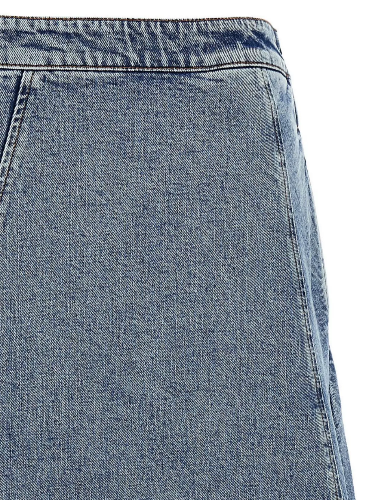 Fabiana Filippi A-line Silhouette Denim Skirt With Seam Detailing