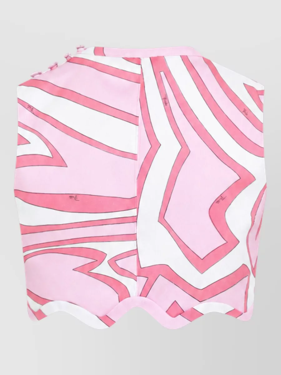 Pucci Sleeveless Cropped Top