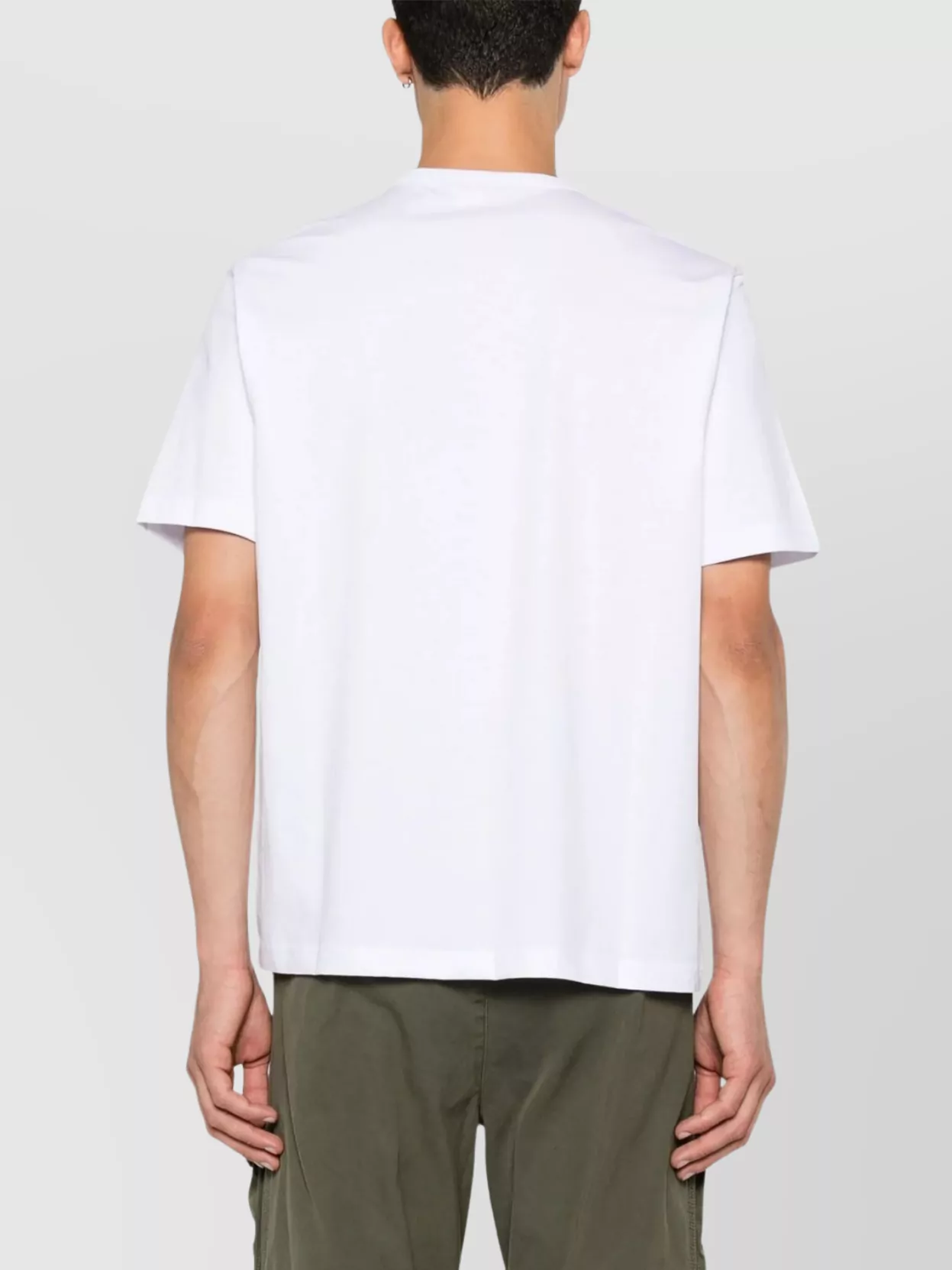 Diesel Crew Neck Short Sleeve Straight Hem T-Shirt