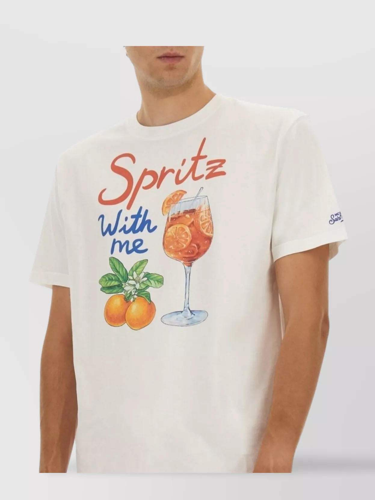 Mc2 Saint Barth Graphic Print Crew Neck Short Sleeve T-Shirt