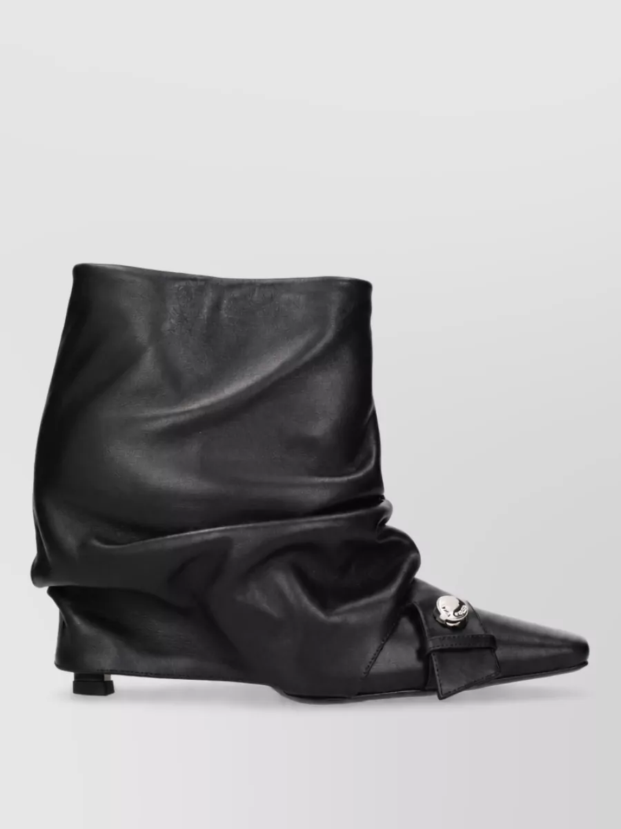 The Attico Leather Ankle Boots