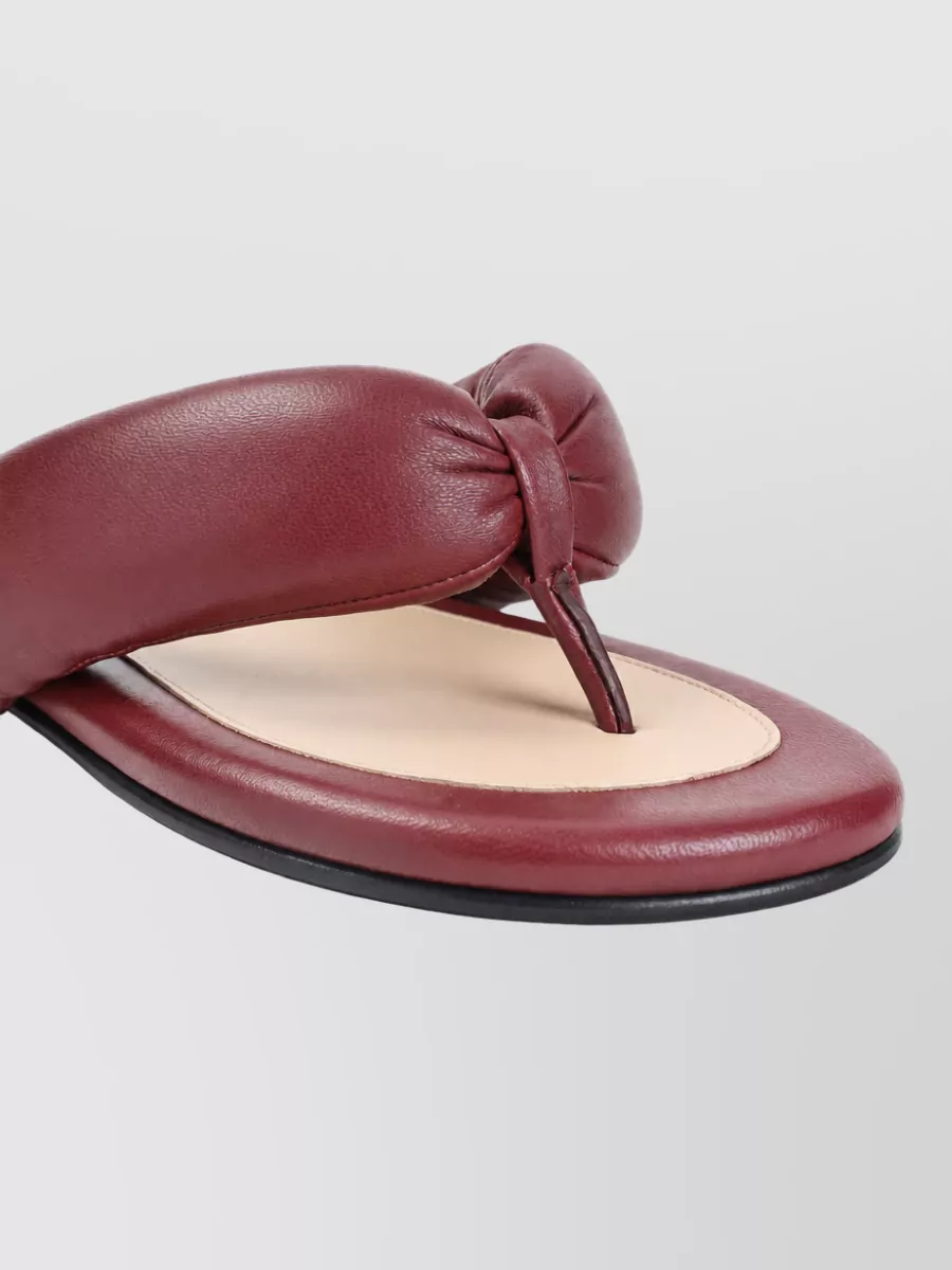 Carven Leather Flip Flops