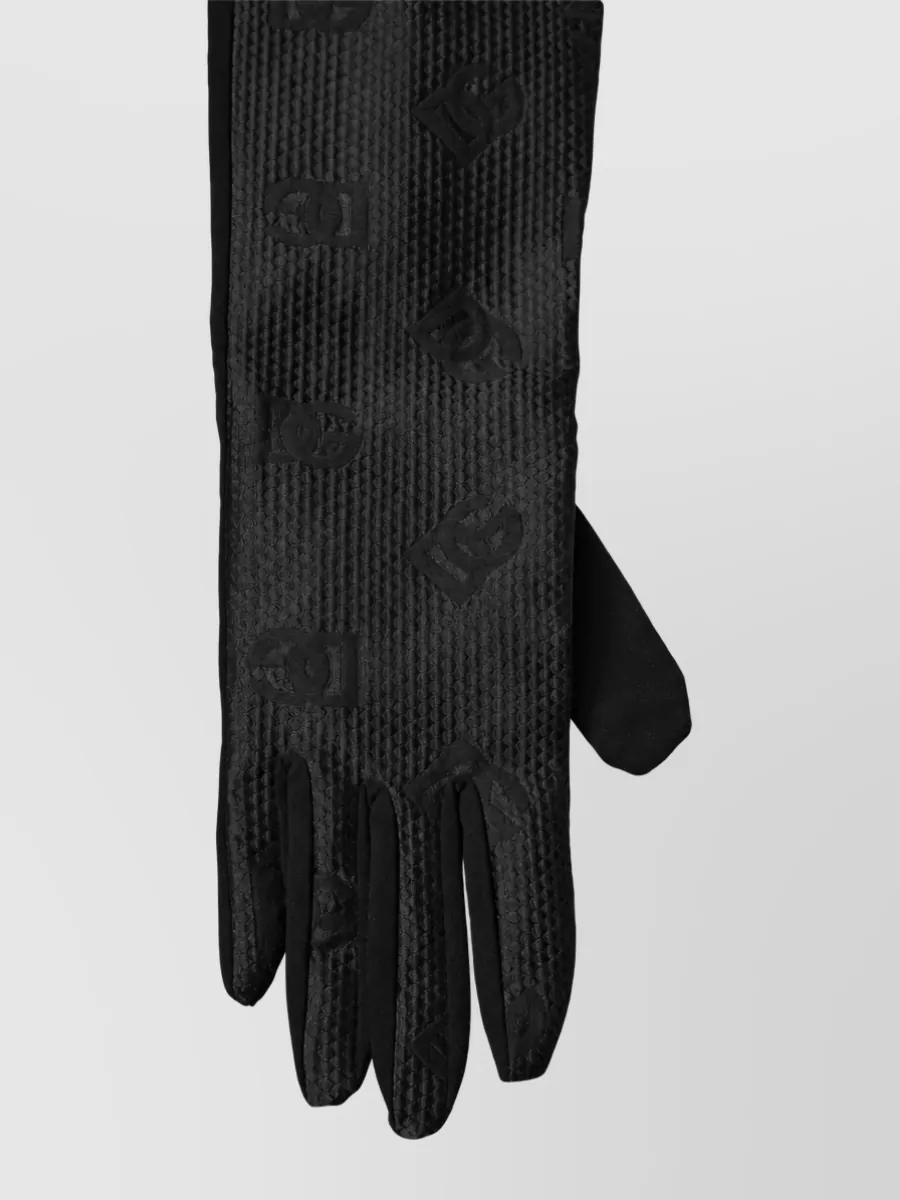 Dolce&Gabbana silk elbow-length gloves