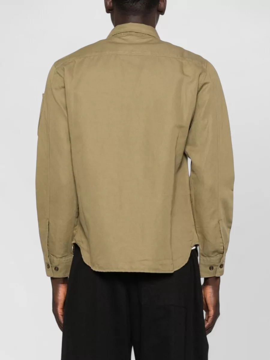 C.p. Company Cotton And Linen Shirt Jacket