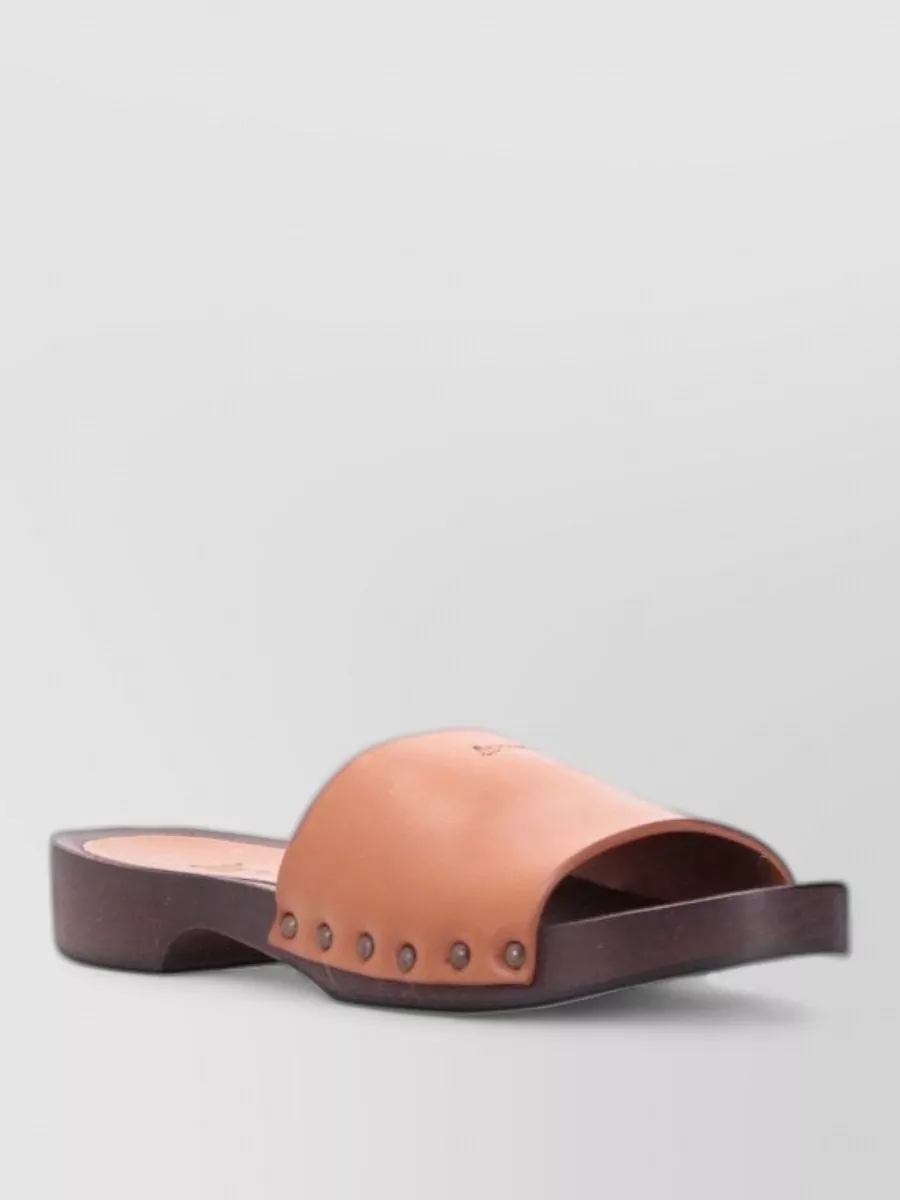 La Rose Leather Sandals