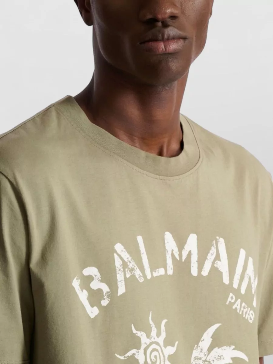 Balmain Cotton Crew-Neck Short-Sleeve T-Shirt