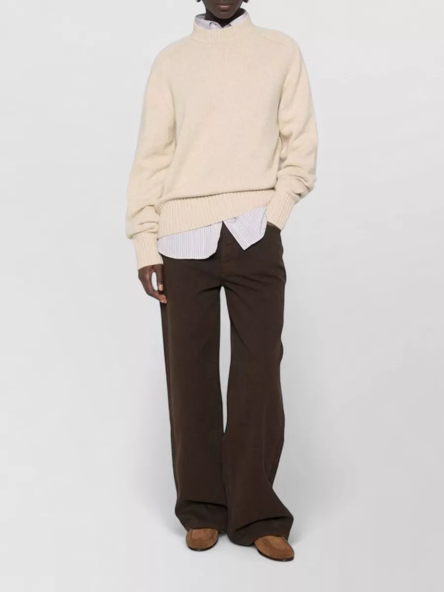 Extreme Cashmere Cashmere Ribbed Crew Neck Sweater
