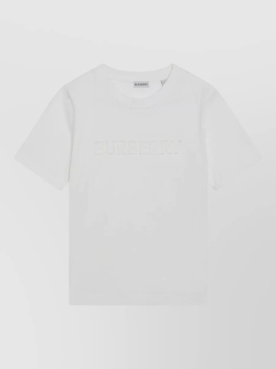 Burberry Embroidered logo t-shirt