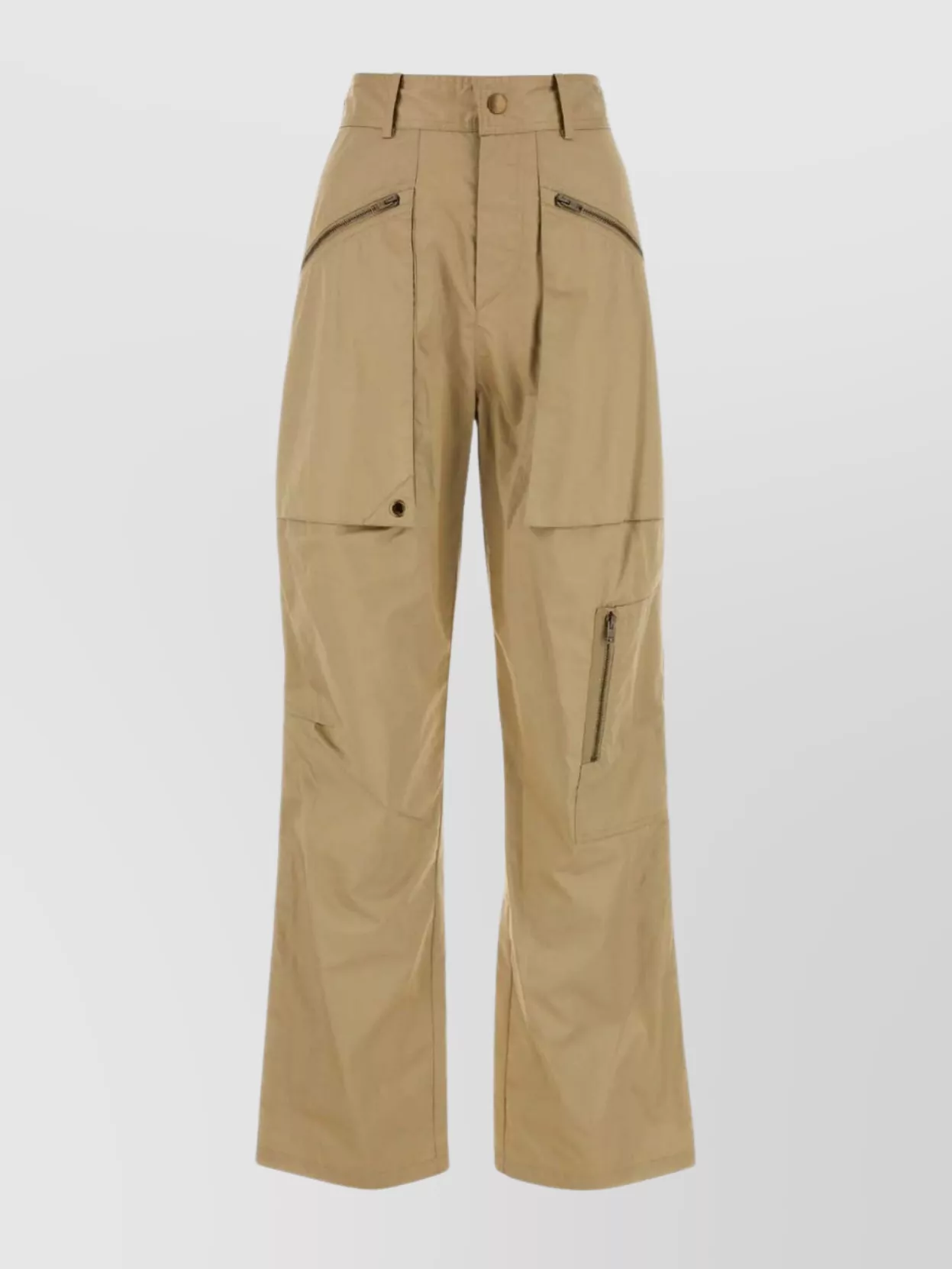 Shop Isabel Marant High-waisted Wide Leg Pant With Multiple Pockets