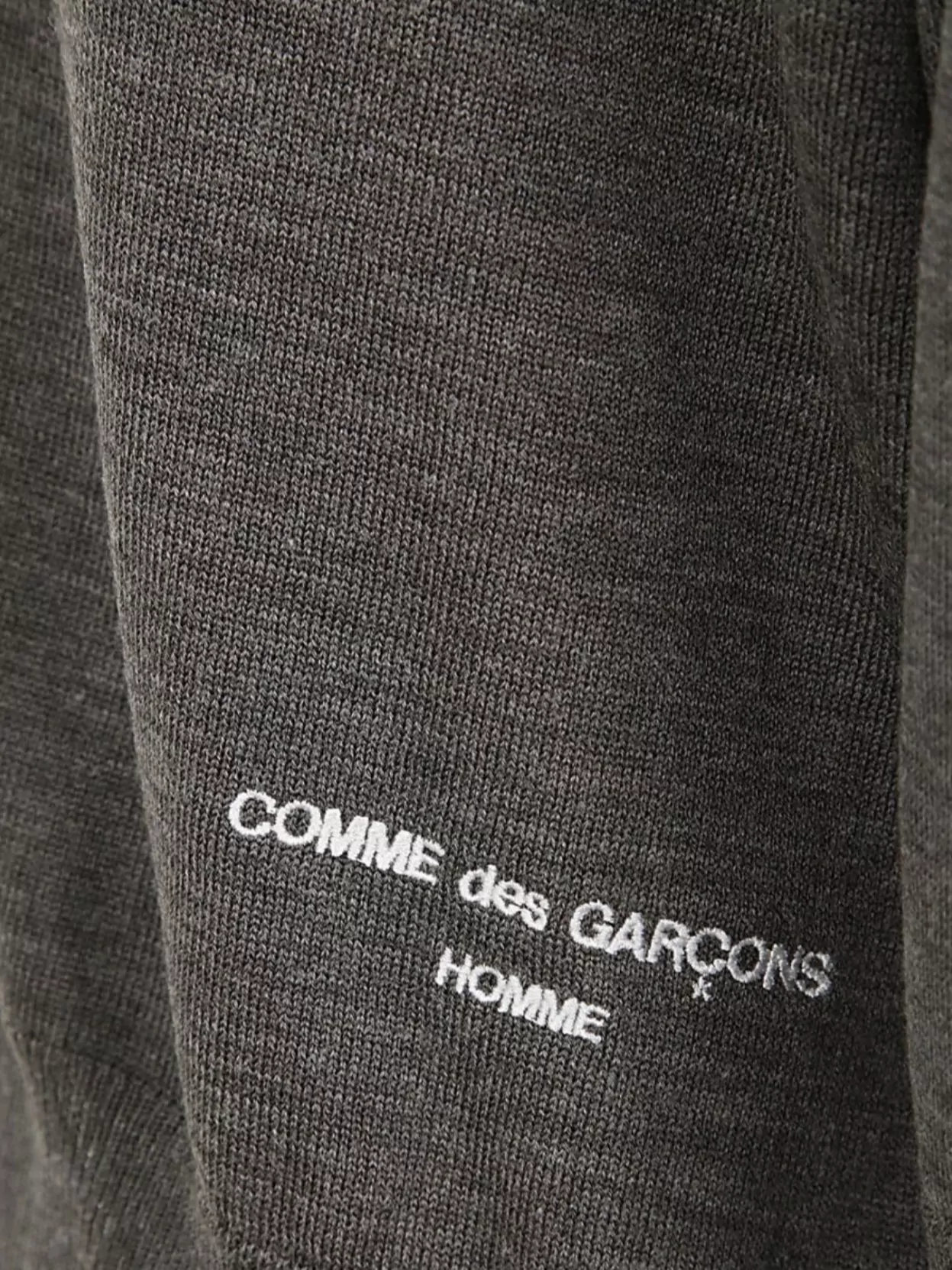 Comme Des Garçons Homme Ribbed Cuffs And Hem Sweater