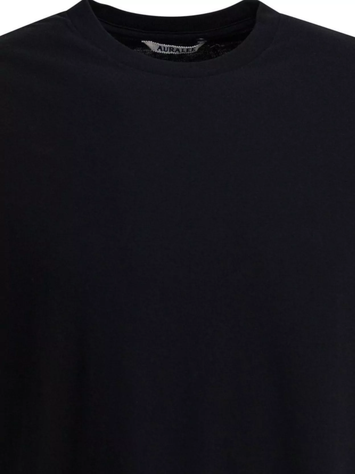 Auralee Crew Neck Short Sleeve Cotton T-Shirt