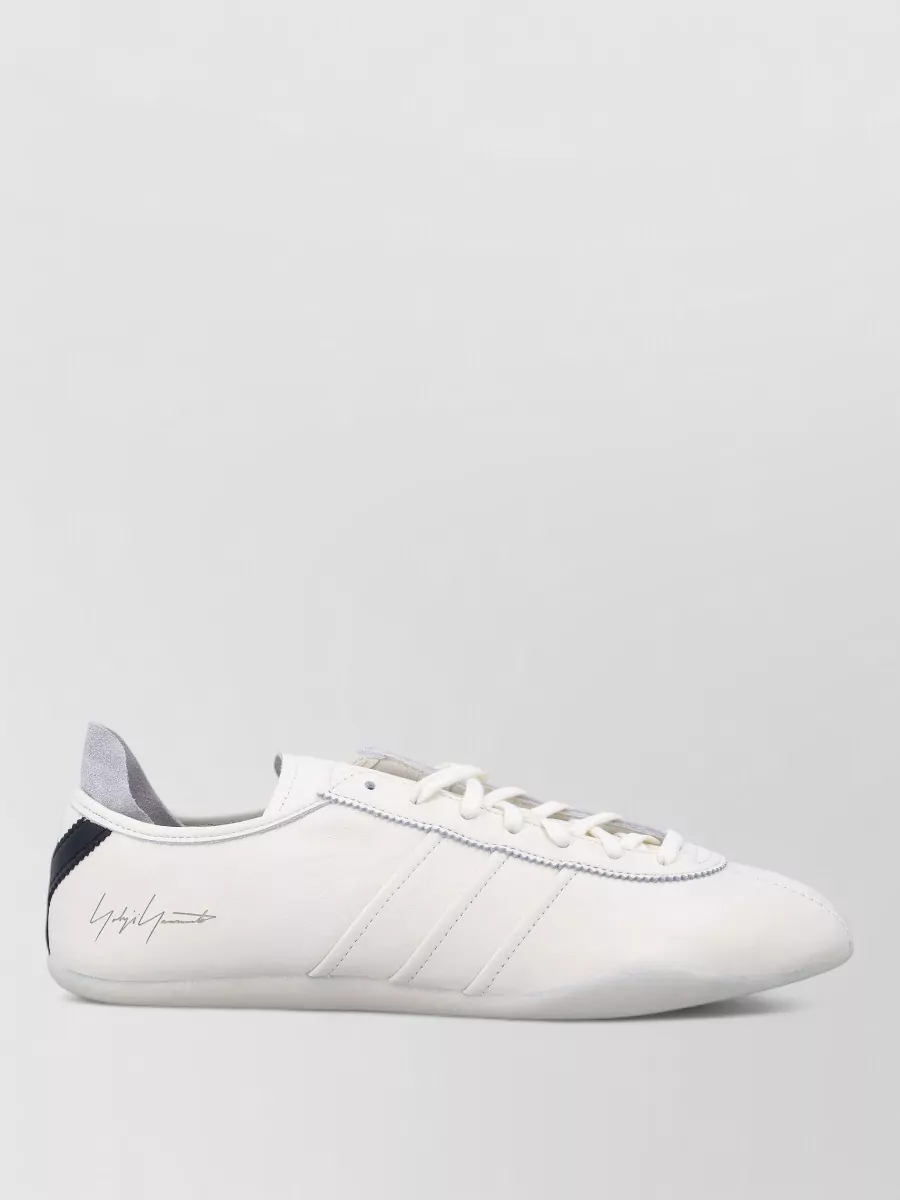 Y-3 Leather Lace-Up Sneakers
