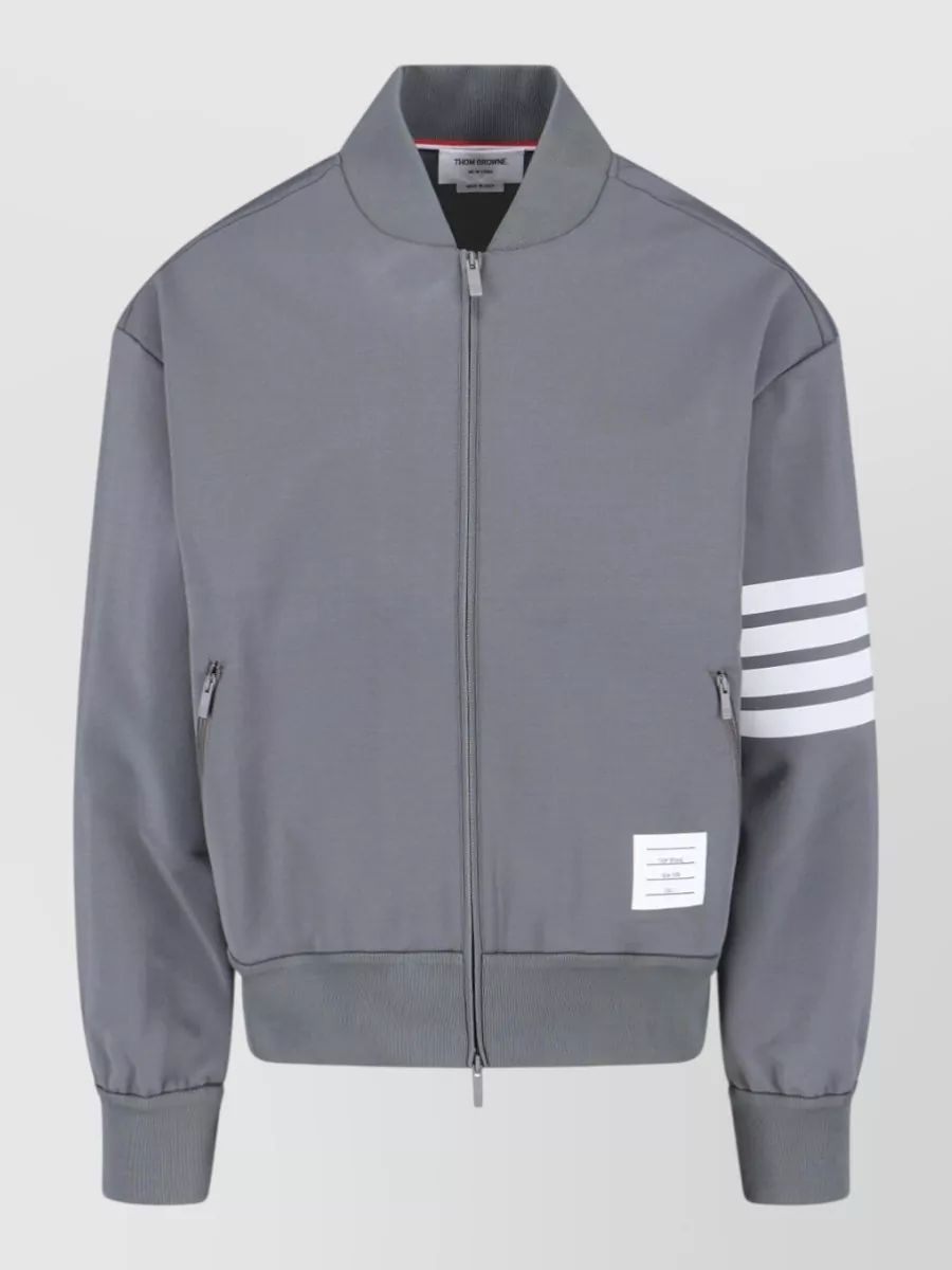 Thom Browne ribbed bomber jacket