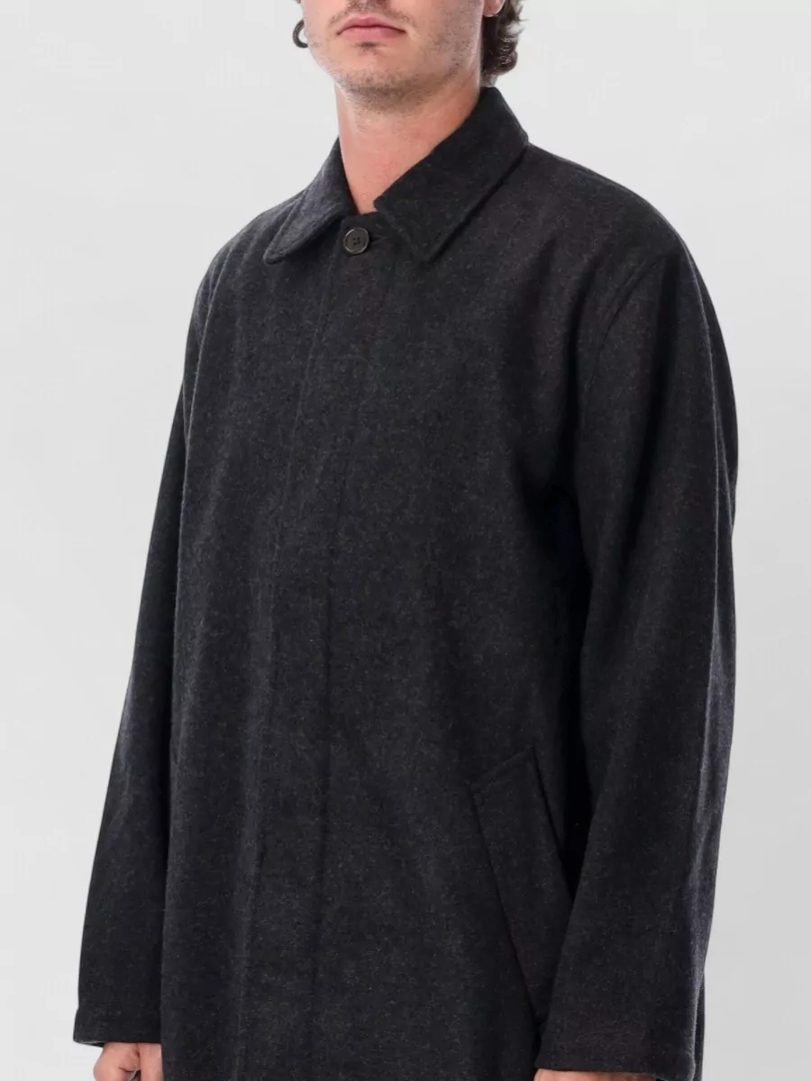 Universal Works Wool Single-Breasted Mac Coat