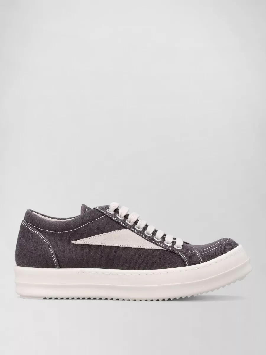 Rick Owens Drkshdw Denim Low-Top Lace-Up Sneakers