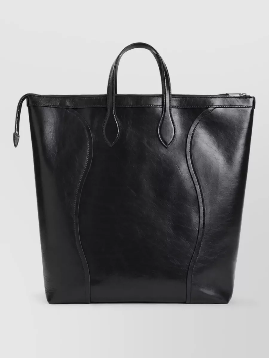 Celine Calf Leather Medium Cabas Vertical Tote Bag