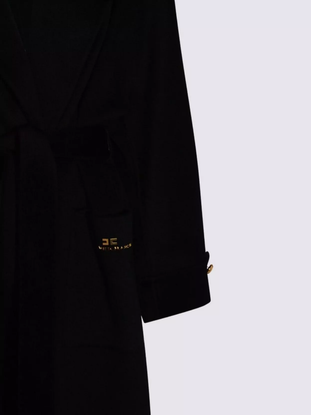 Elisabetta Franchi Tailored Coat With Belted Waist And Long Sleeves