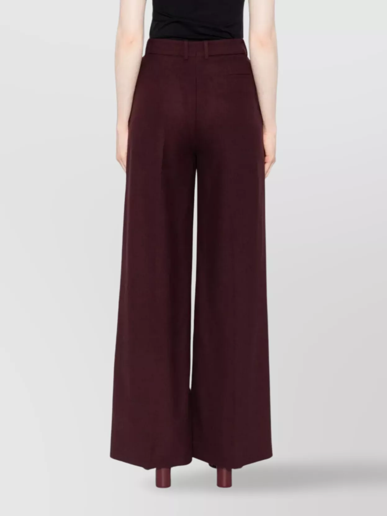 Joseph Wide Leg Flannel Stretch Trousers