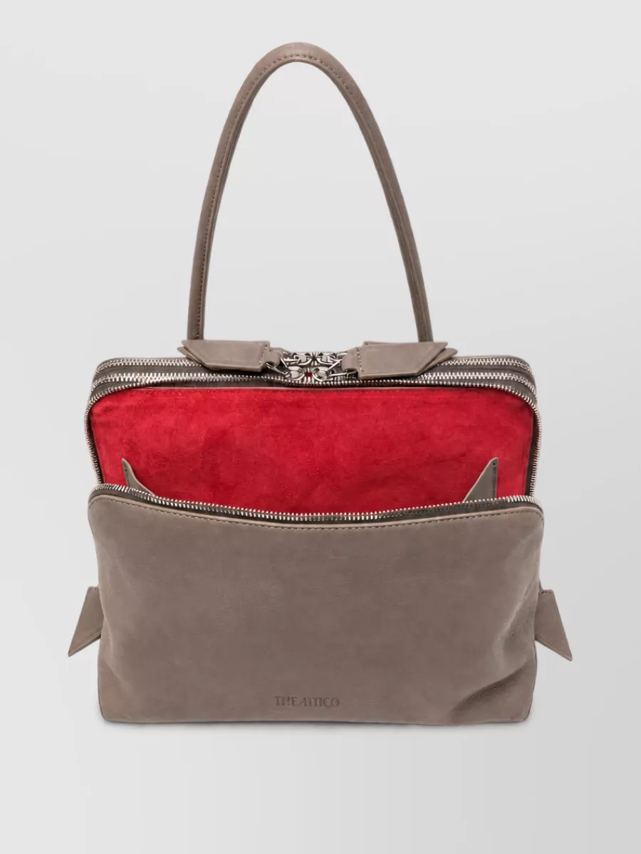 The Attico Calf Leather Clutch Bag