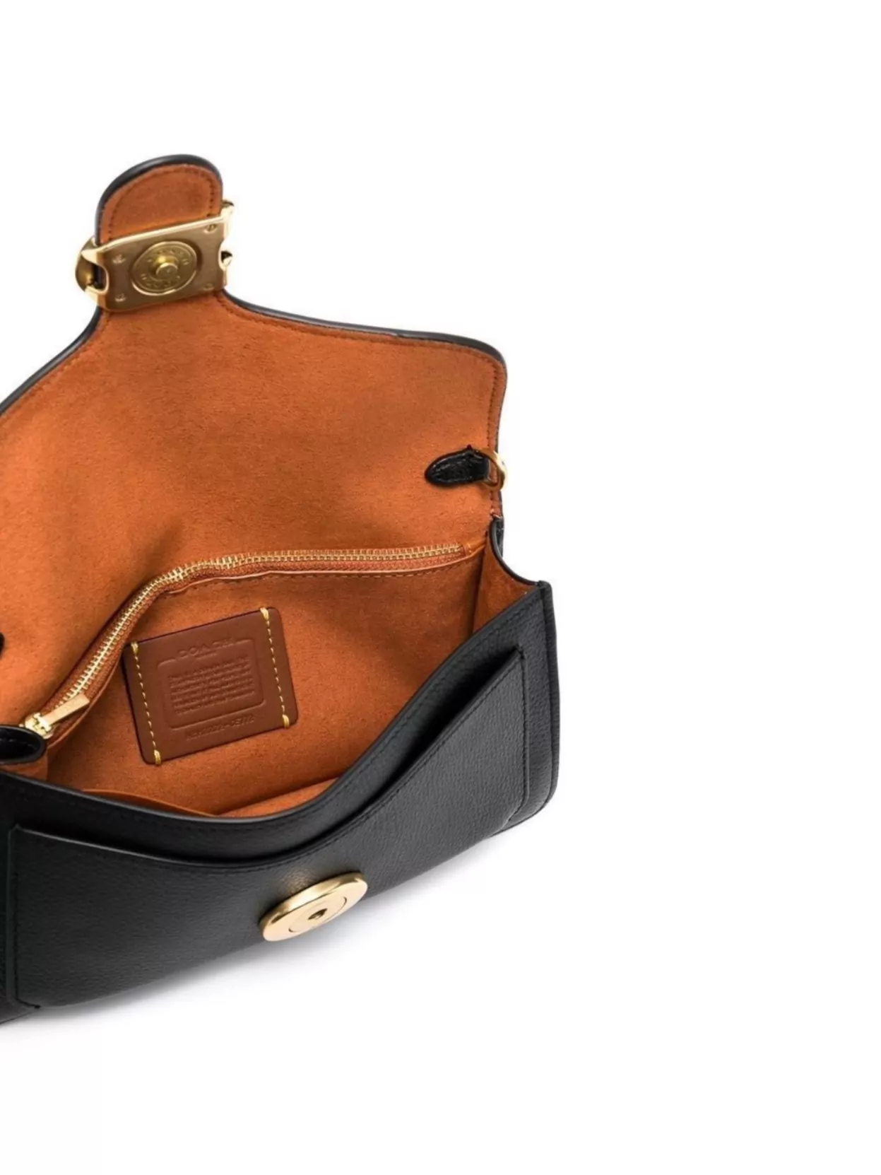 Coach Tabby Chain Leather Clutch Strap