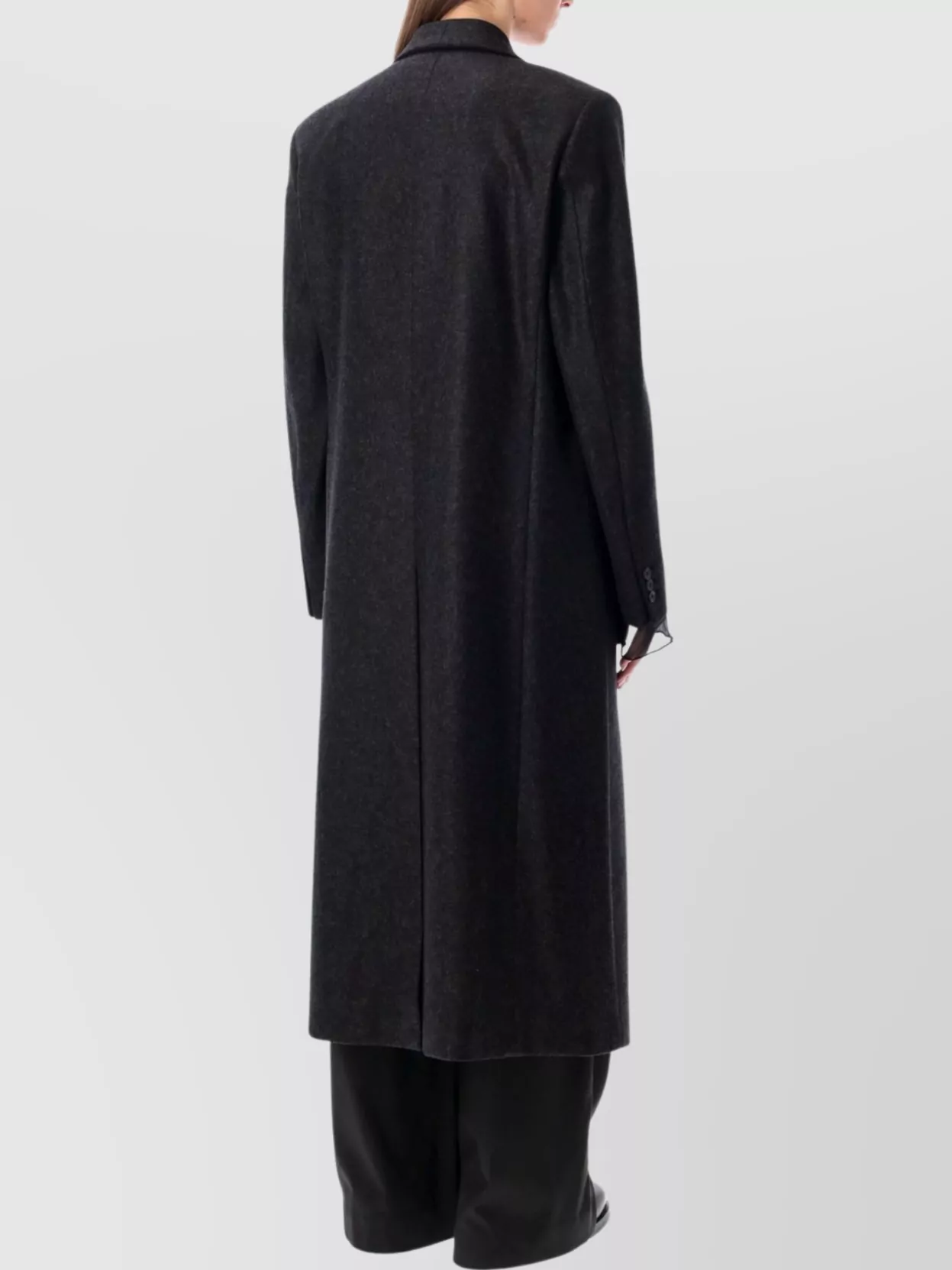 Our Legacy Long Lapel Coat Side Pockets In Black