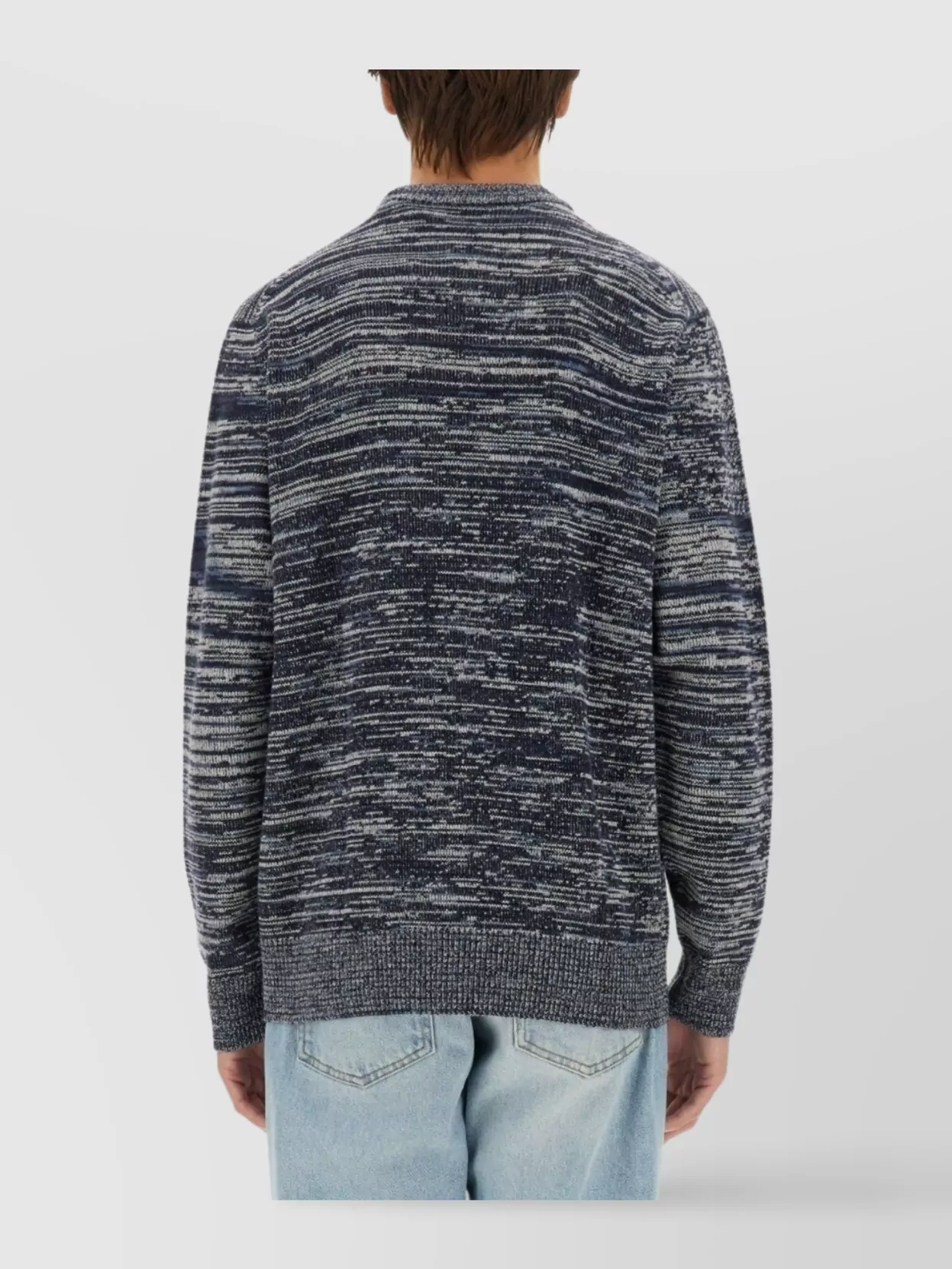 Missoni Textured Knit Crew Neck Cashmere Sweater