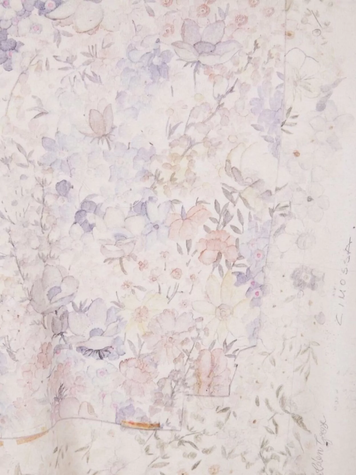 Golden Goose Crew Neck Floral Print Short Sleeves In Neutral