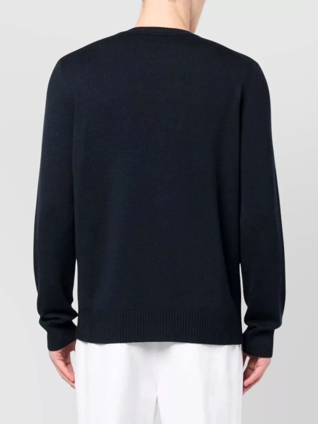 Emporio Armani Crew Neck Long Sleeve Ribbed Sweater