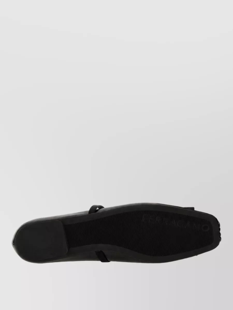 Ferragamo Leather Ballerina Shoes