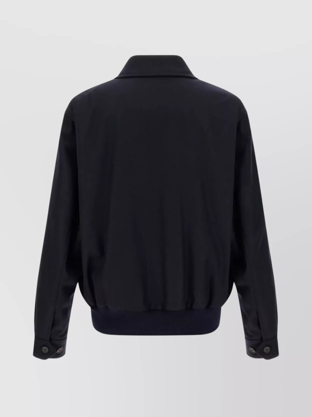 Baracuta Melton G18 Sweater Jacket With Buttoned Cuffs In Black