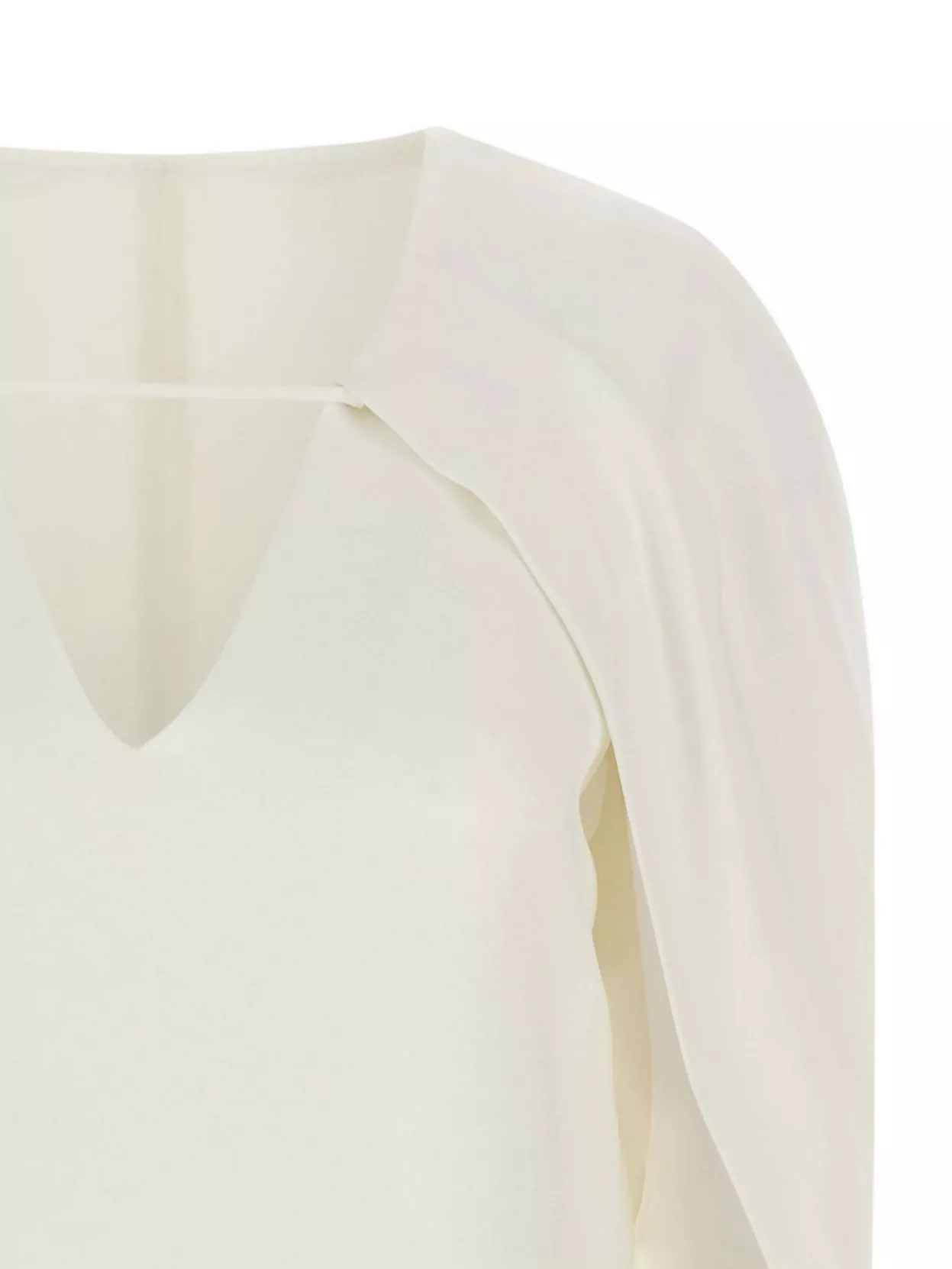 Alberta Ferretti Draped Sleeve Cape Style Top