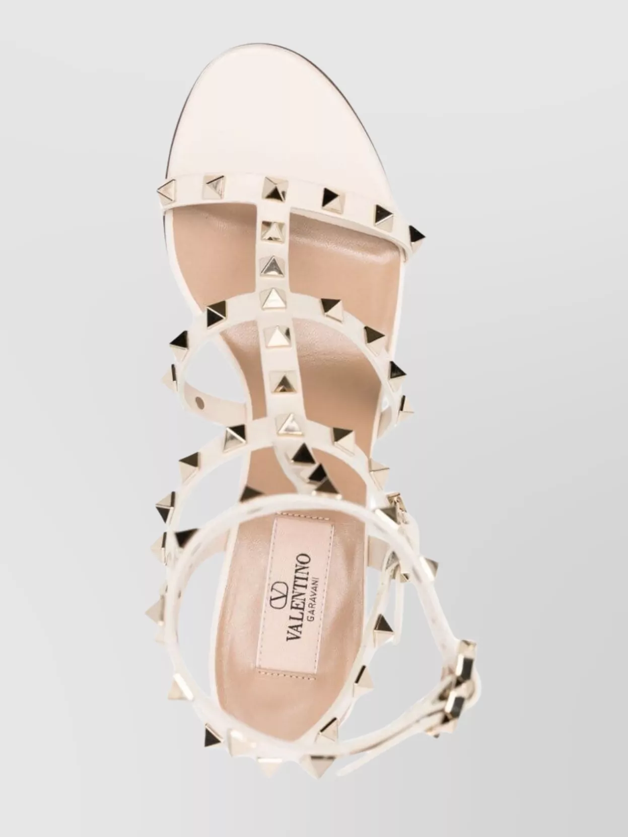 Valentino Garavani Studded Leather Block Heel Sandals