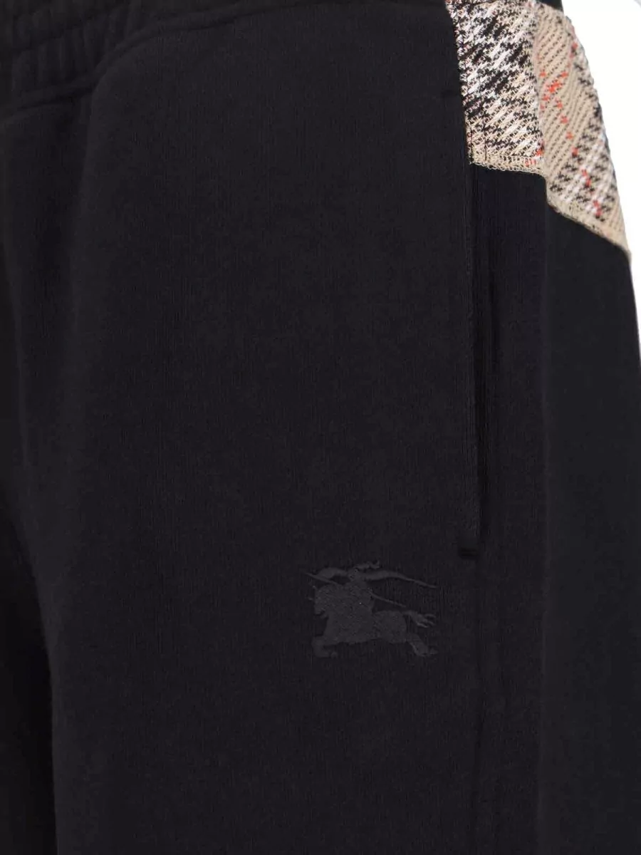 Burberry Straight Trousers Elastic Waist Cuffs Pockets