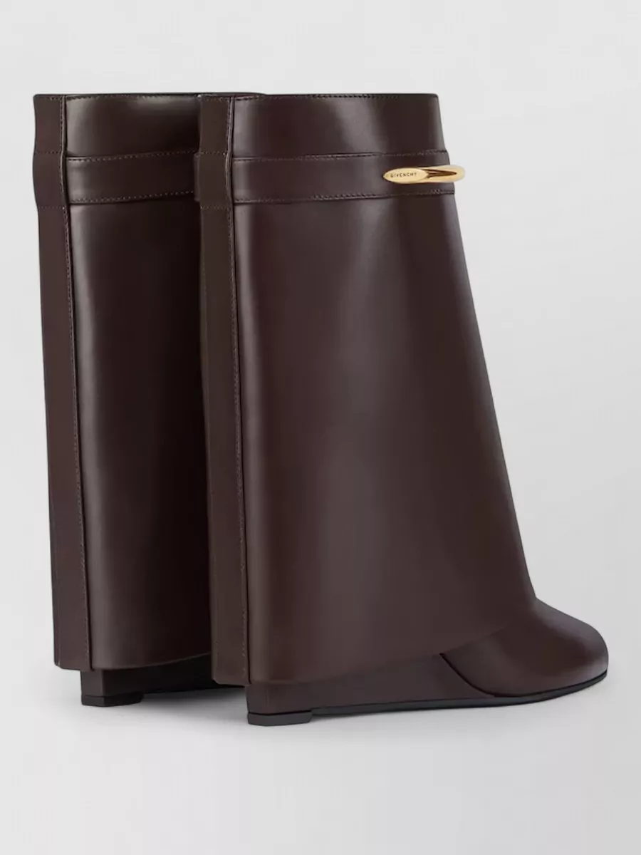 Givenchy Leather Wedge Ankle Boots