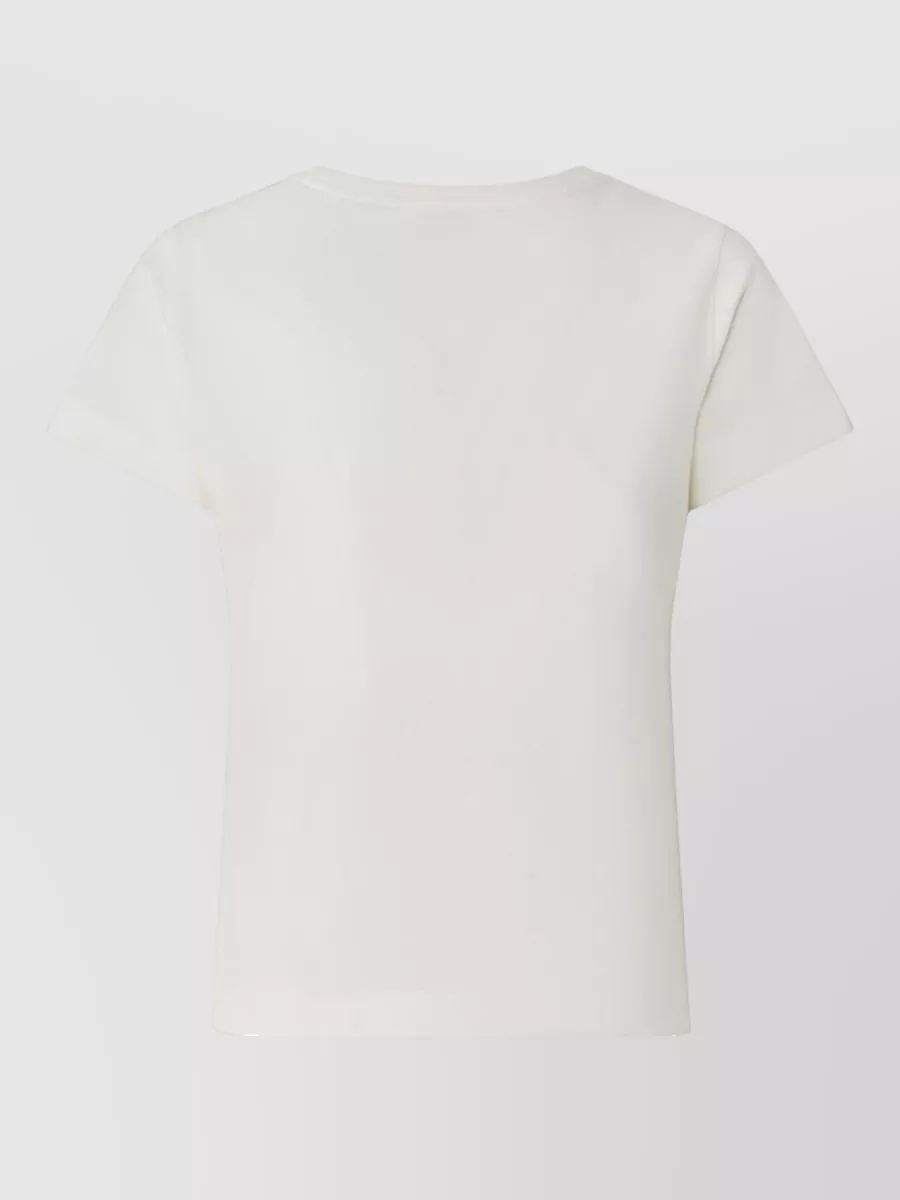 Pinko Nylon Silk Blend Crew Neck Top