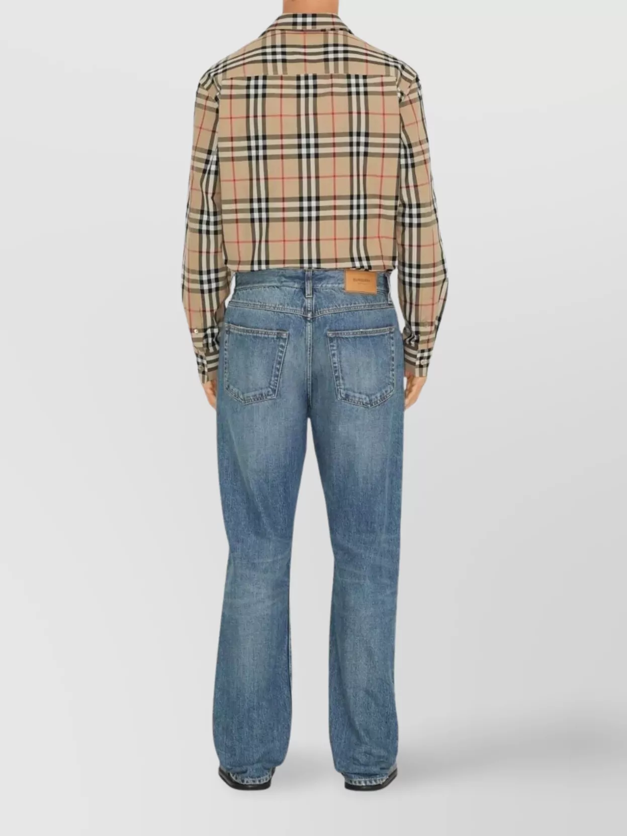 Burberry Regular Fit Cotton Shirt With Check Pattern