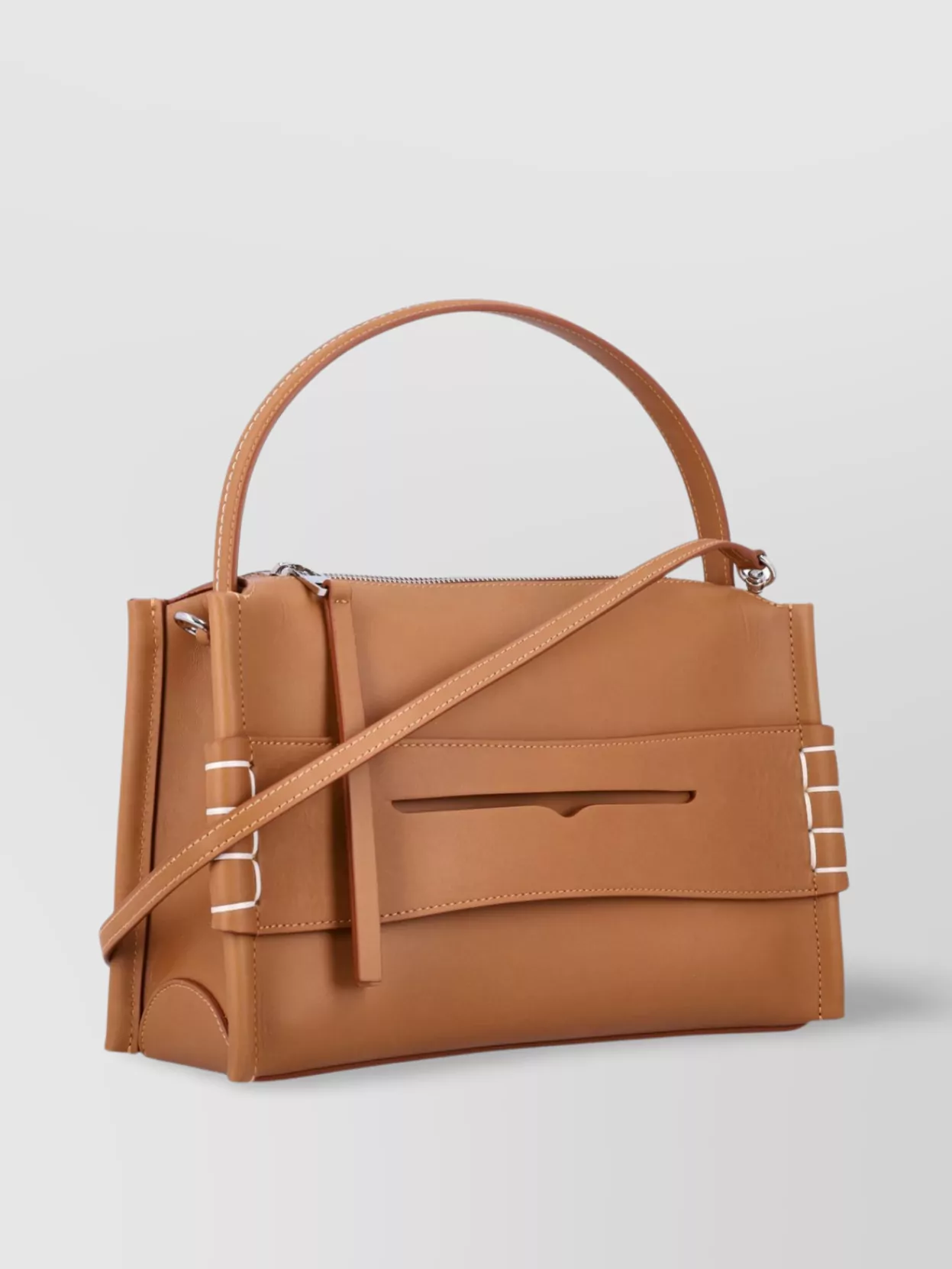 Jw Anderson Loafer Leather Shoulder Bag With Detachable Strap
