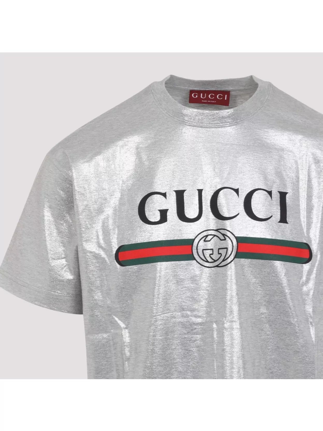 Gucci Metallic Cotton Lame T-shirt