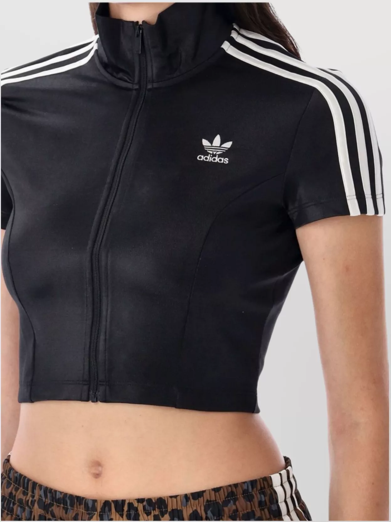 Adidas Originals Cropped High Neck Zip Tracktop Ss