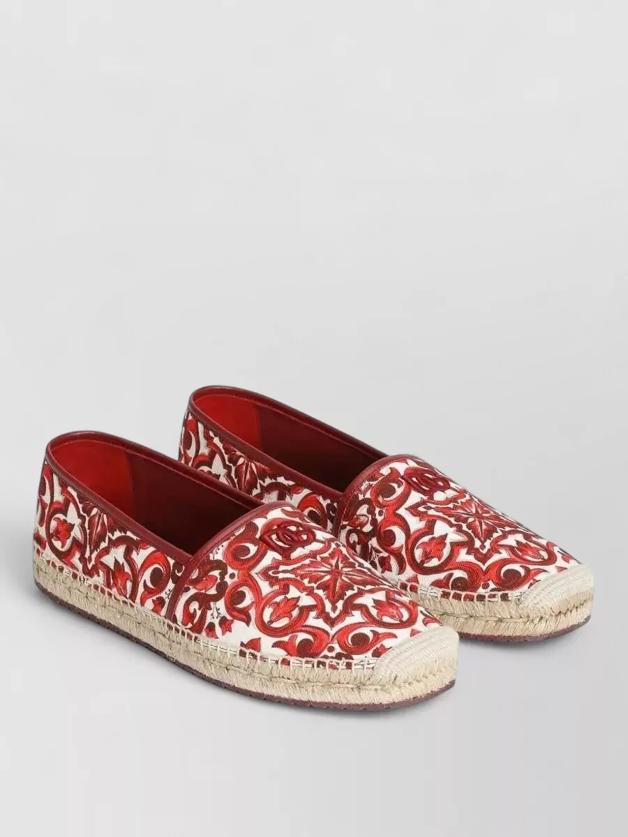 Dolce&Gabbana printed canvas espadrilles
