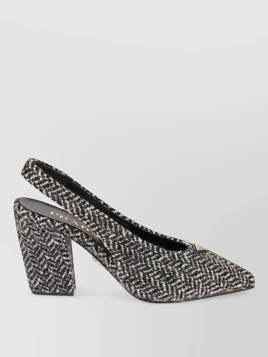 Prada tweed mules