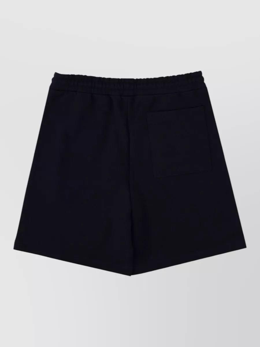 Drôle De Monsieur Rose Slogan Relaxed Fit Shorts Back Pocket