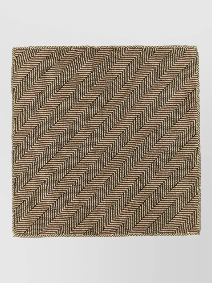 Brunello Cucinelli silk chevron-print pocket square