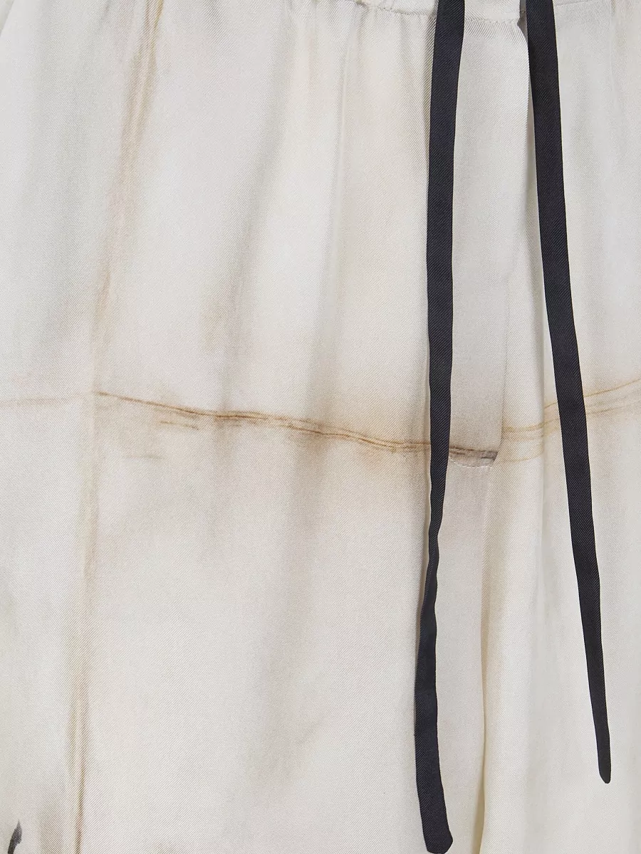 Pierre Louise Mascia Aloe Wide Leg Floral Pattern Trousers