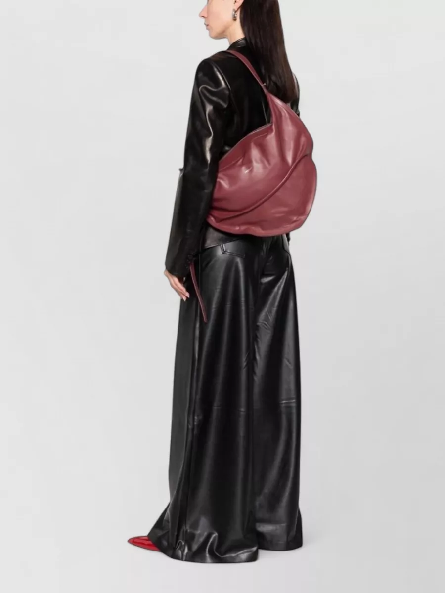 Federico Cina Leather Hobo Shoulder Bag