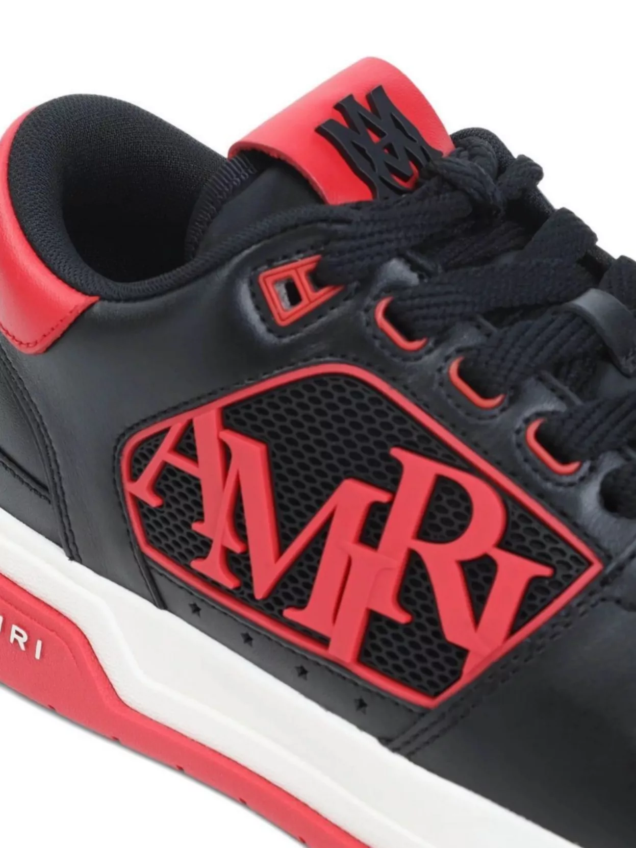 Amiri Low Top Sneakers With Round Toe And Perforated Patch