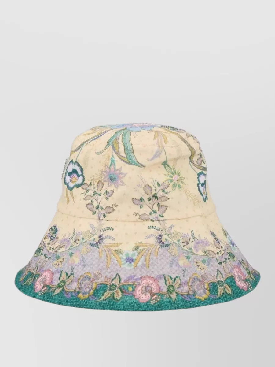 Zimmermann Printed Linen Bucket Hat