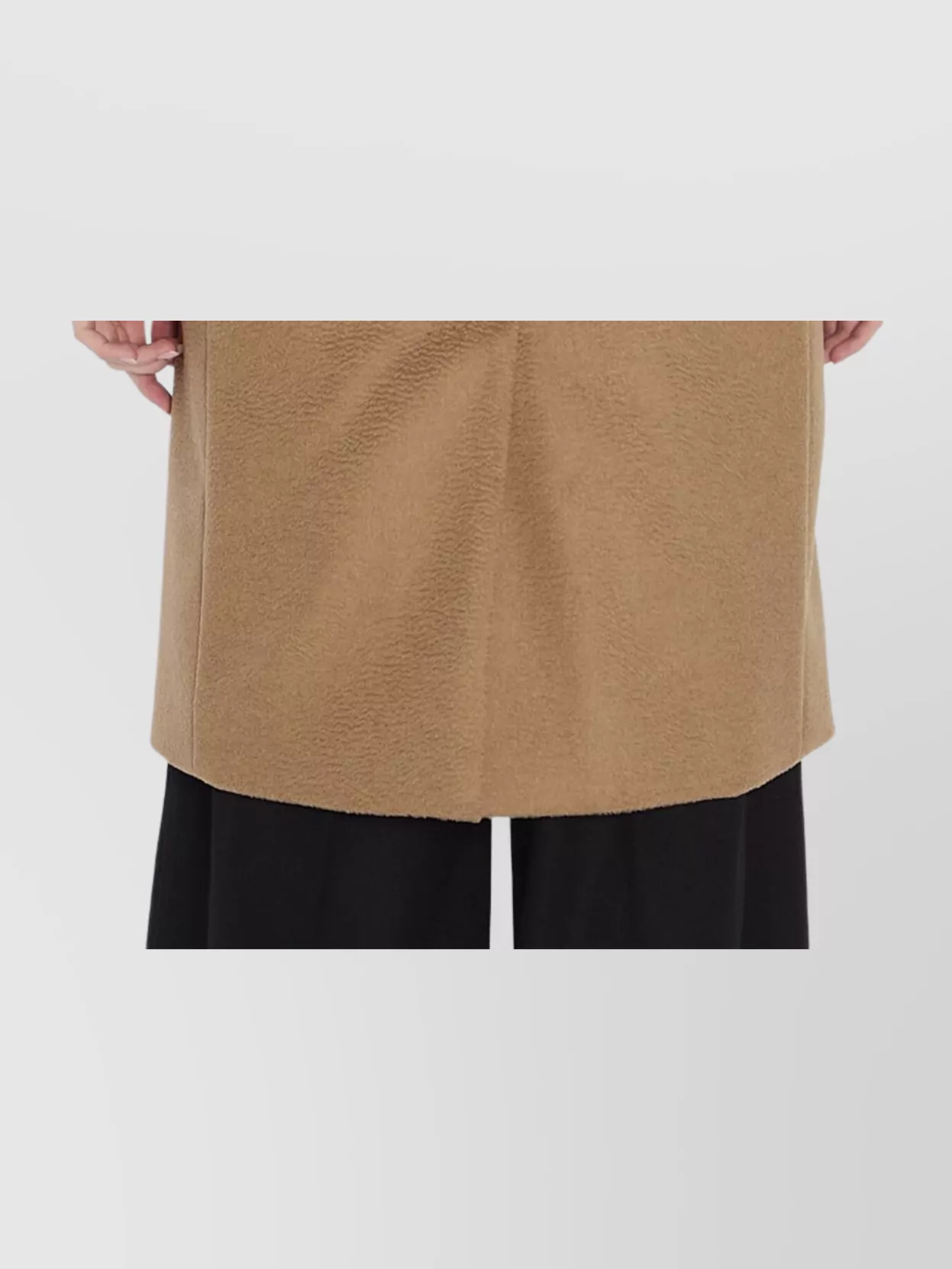 Max Mara Double-breasted Coat Featuring Pointed Lapels In Brown