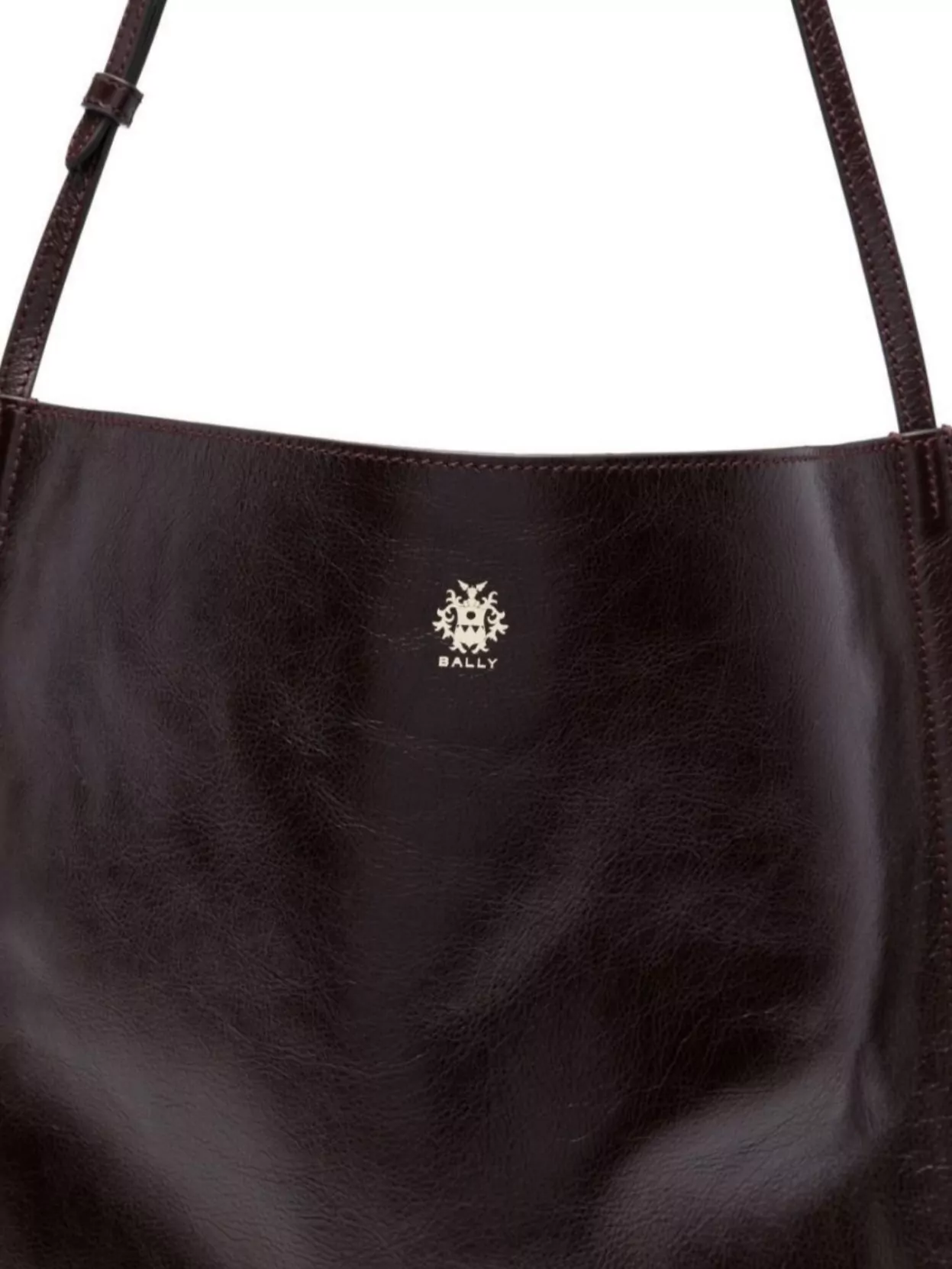 Bally Tote Bag Leather Adjustable Shoulder Strap