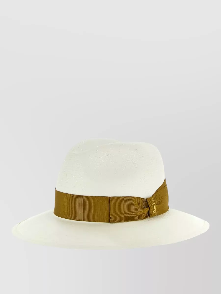 Borsalino Straw Fedora Hat